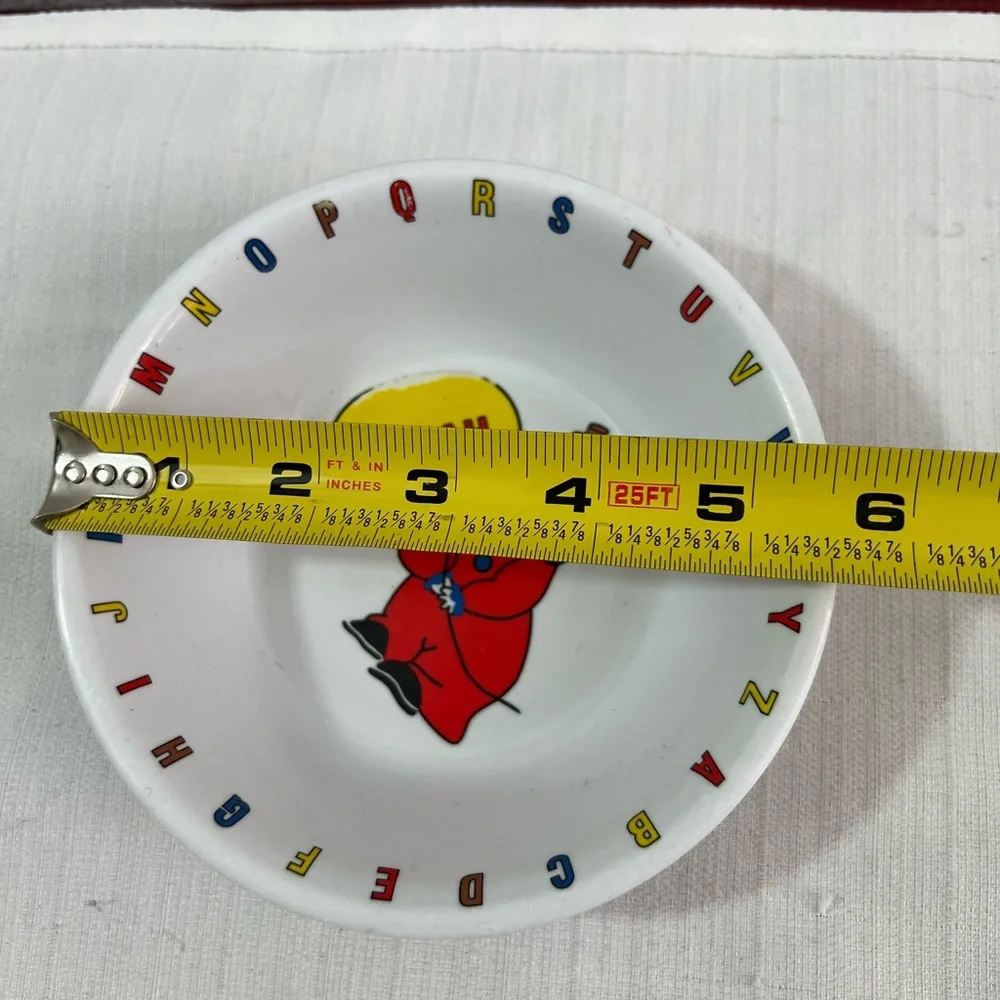 Vintage Colorful Alphabet Clown bowl‎ personalized Sarah